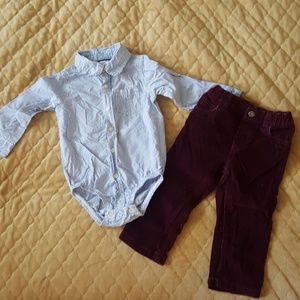 Carter's 2-piece Outfit Body Suit/Corduroy Pants 2